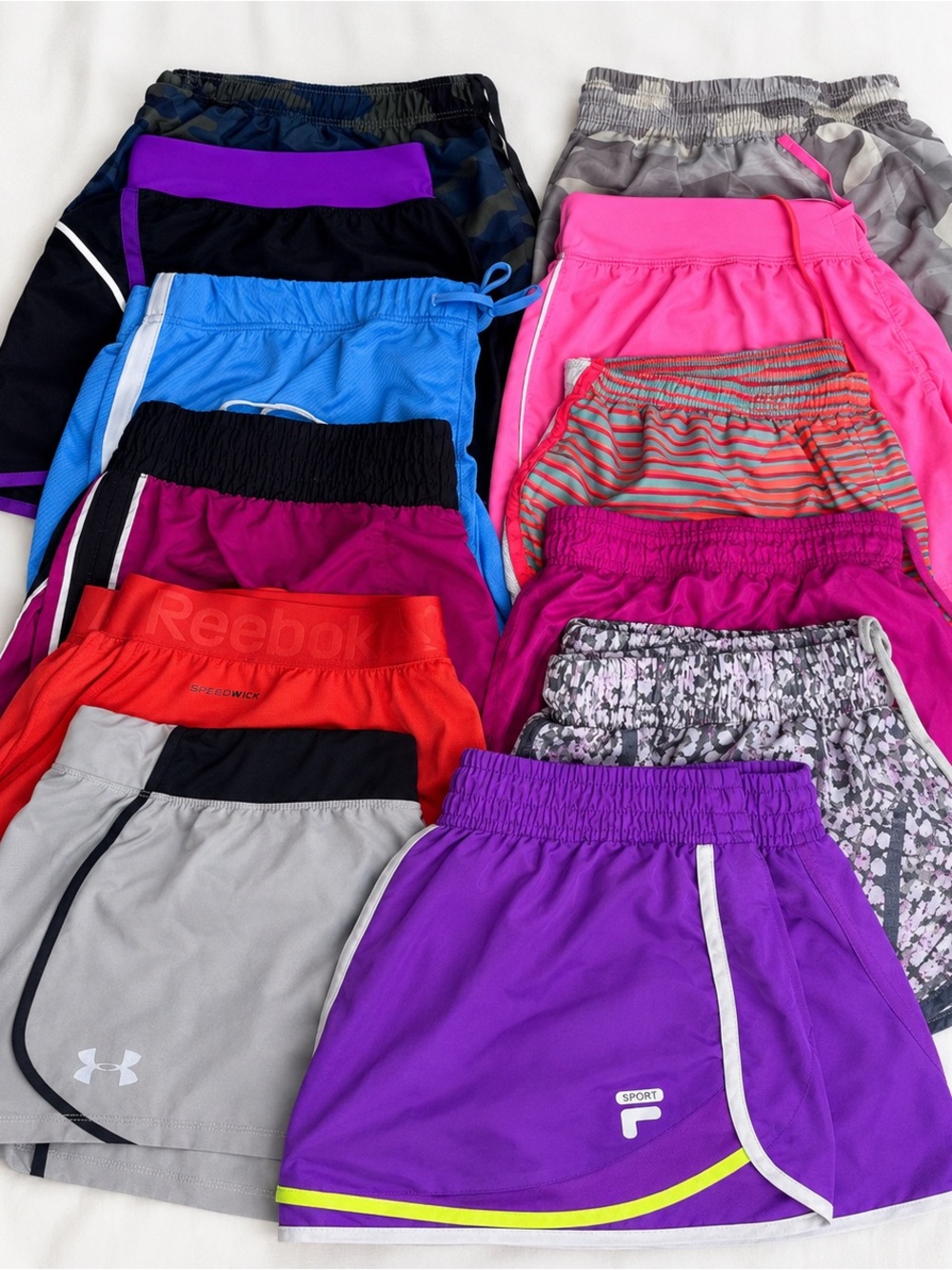 12 pairs of Shorts Bundle of Athletic Shorts Size Medium